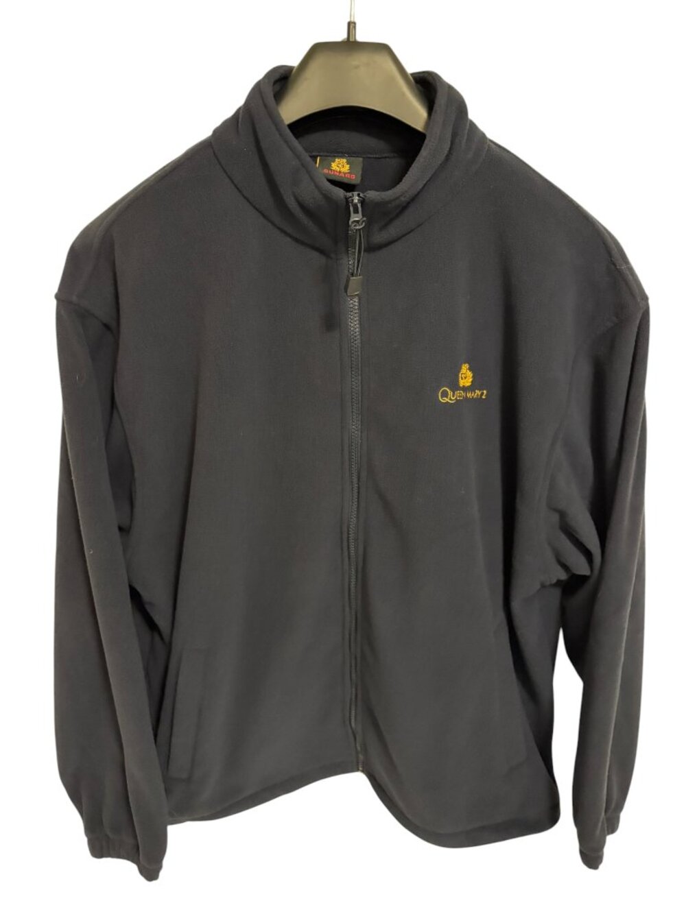 Men's Fleece Jacket Queen Mary 2 Transatlantic Crossing 2014 Full Zip Size XXL